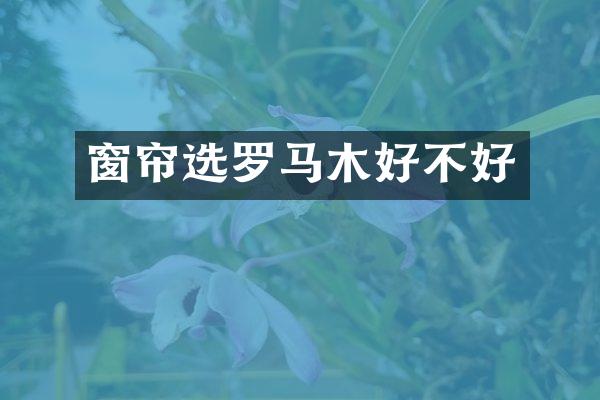窗帘选罗马木好不好