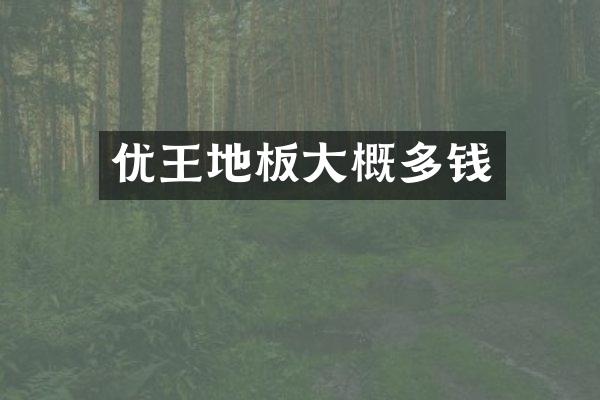 优王地板大概多钱