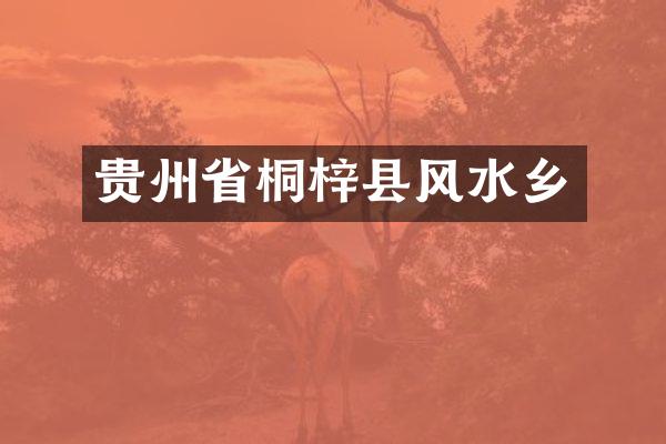 贵州省桐梓县风水乡