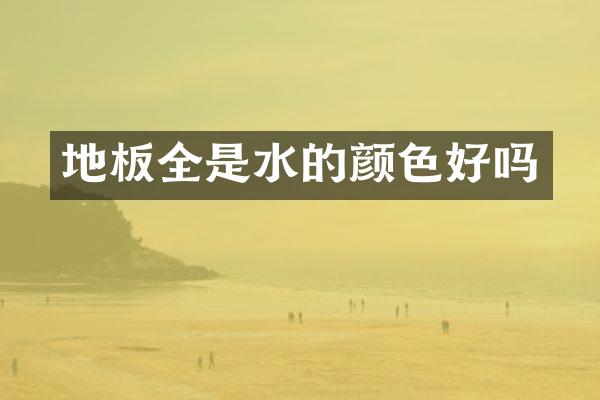 地板全是水的颜色好吗