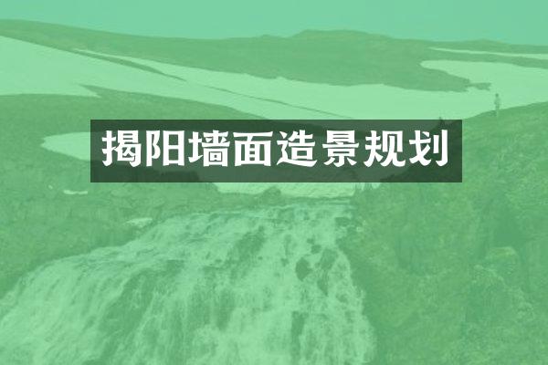 揭阳墙面造景规划
