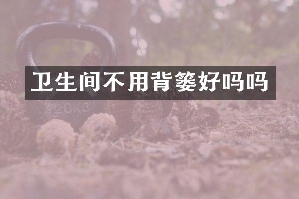 卫生间不用背篓好吗吗