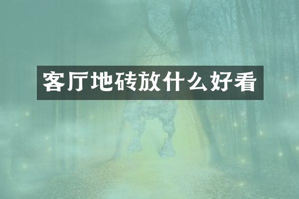 客厅地砖放什么好看