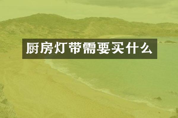 厨房灯带需要买什么