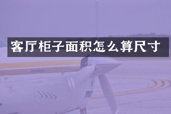 客厅柜子面积怎么算尺寸