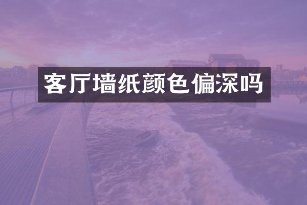客厅墙纸颜色偏深吗