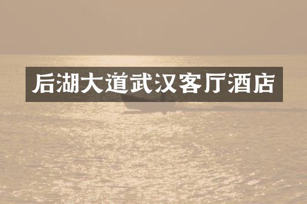 后湖大道武汉客厅酒店