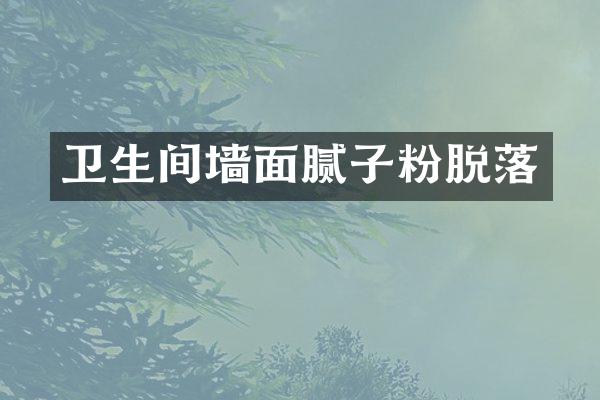 卫生间墙面腻子粉脱落
