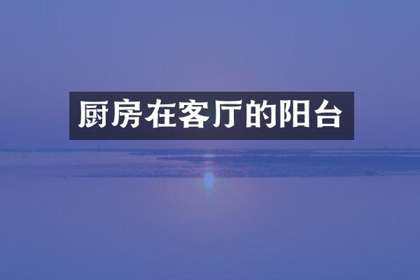 厨房在客厅的阳台