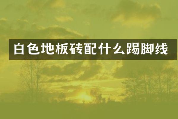 白色地板砖配什么踢脚线