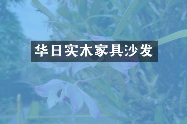 华日实木家具沙发