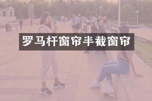 罗马杆窗帘半截窗帘