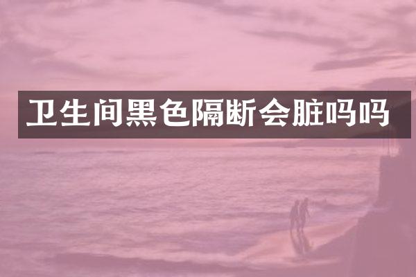 卫生间黑色隔断会脏吗吗