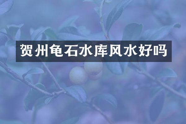 贺州龟石水库风水好吗