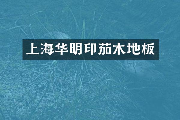 上海华明印茄木地板