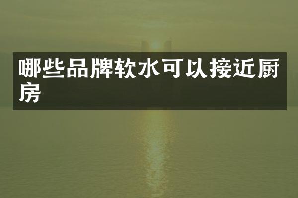 哪些品牌软水可以接近厨房