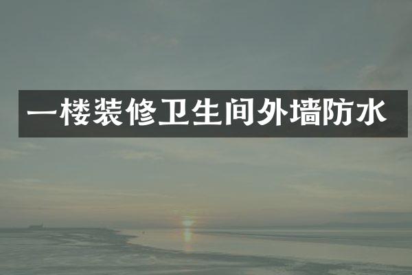 一楼装修卫生间外墙防水