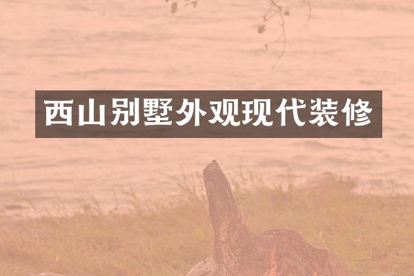 西山别墅外观现代装修