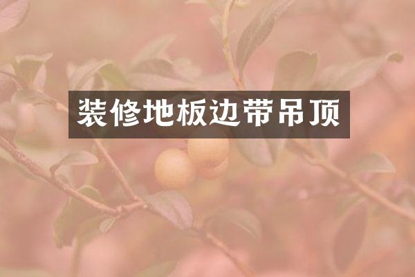 装修地板边带吊顶