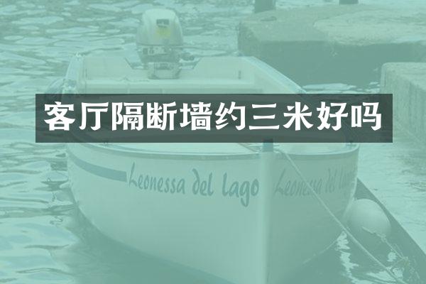 客厅隔断墙约三米好吗