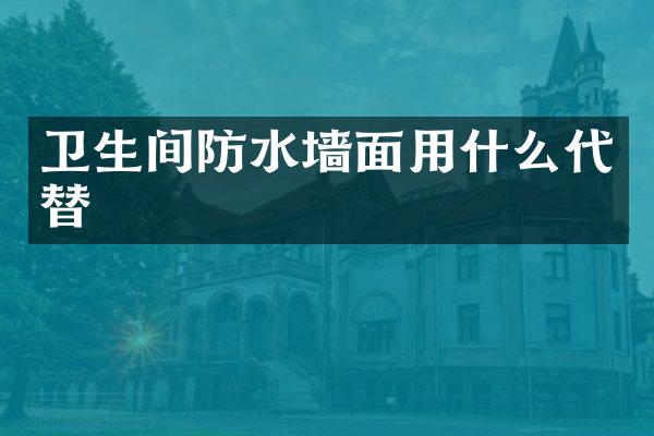 卫生间防水墙面用什么代替