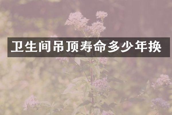 卫生间吊顶寿命多少年换
