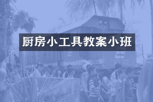 厨房小工具教案小班