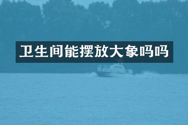 卫生间能摆放大象吗吗
