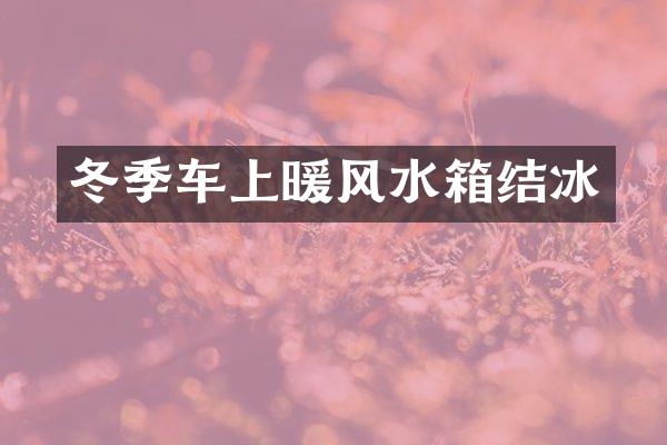 冬季车上暖风水箱结冰