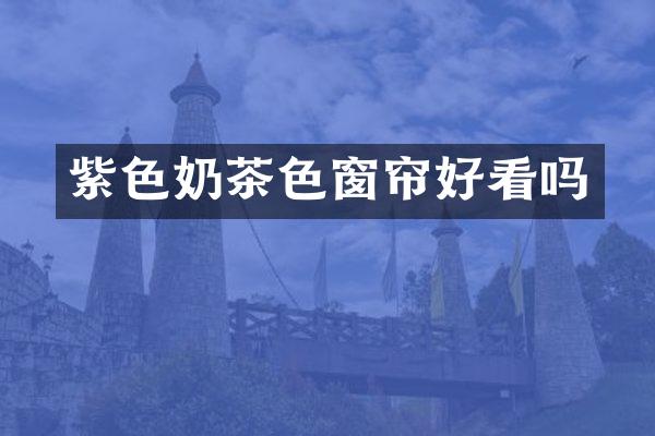 紫色奶茶色窗帘好看吗