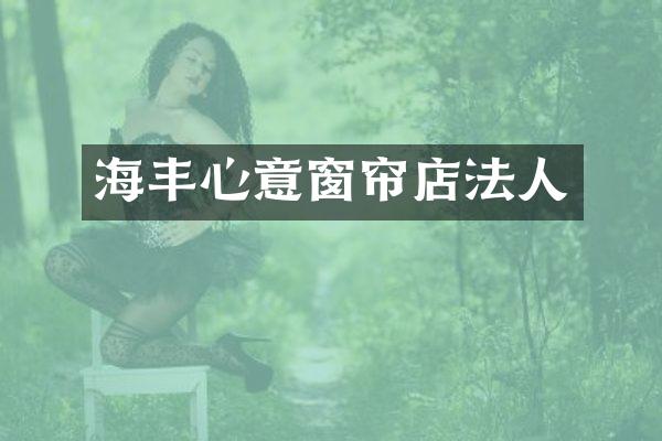 海丰心意窗帘店法人