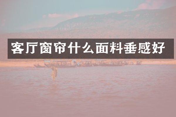 客厅窗帘什么面料垂感好