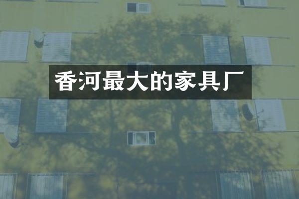 香河最大的家具厂