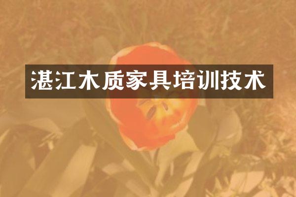 湛江木质家具培训技术