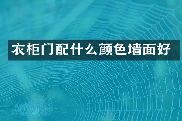 衣柜门配什么颜色墙面好