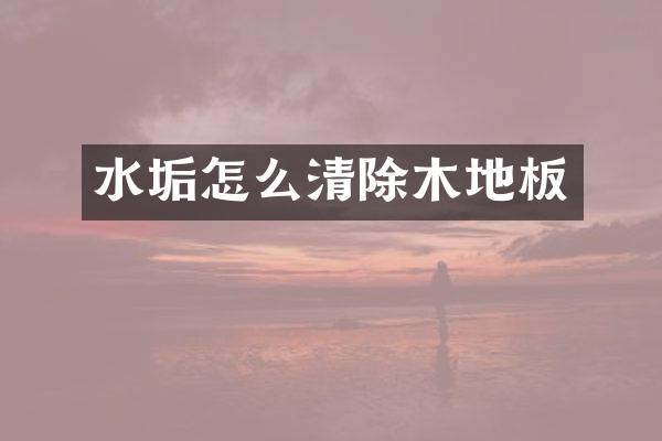 水垢怎么清除木地板