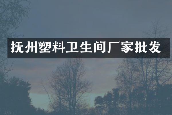 抚州塑料卫生间厂家批发