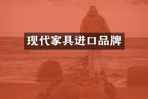 现代家具进口品牌