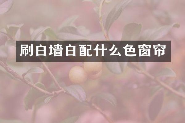 刷白墙白色窗帘