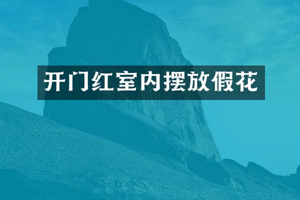 开门红室内摆放假花