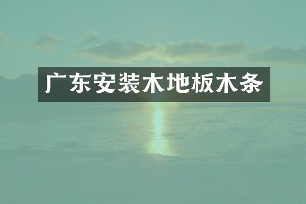 广东安装木地板木条