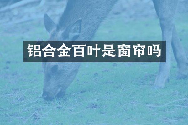 铝合金百叶是窗帘吗