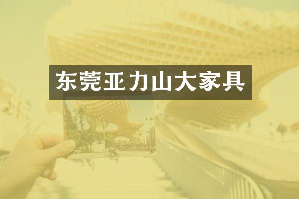 东莞亚力山大家具