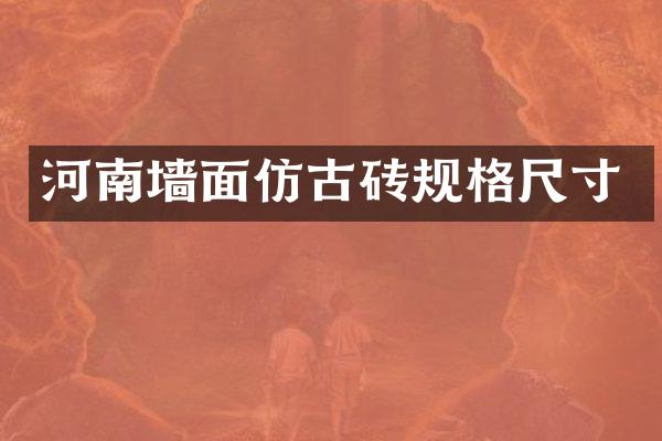 河南墙面仿古砖规格尺寸
