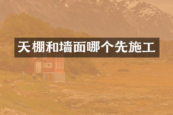 天棚和墙面哪个先施工