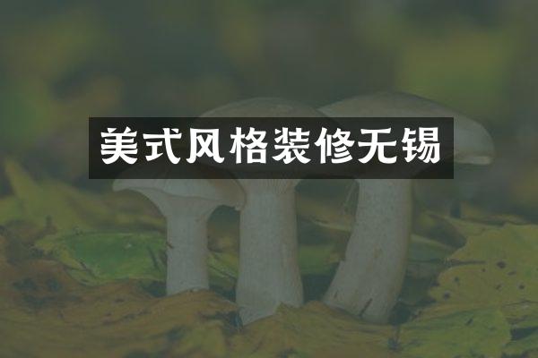 美式风格装修无锡