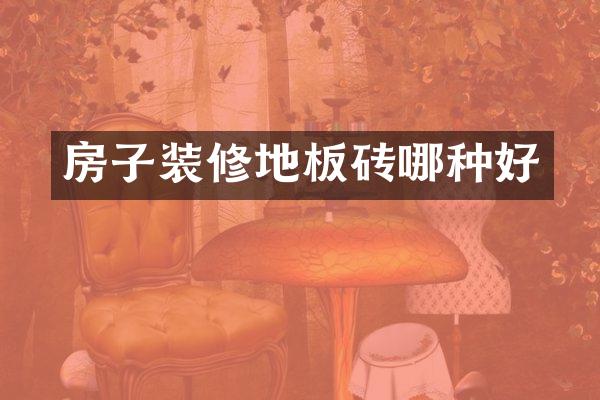 房子装修地板砖哪种好