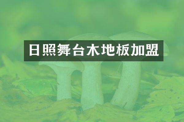 日照舞台木地板加盟
