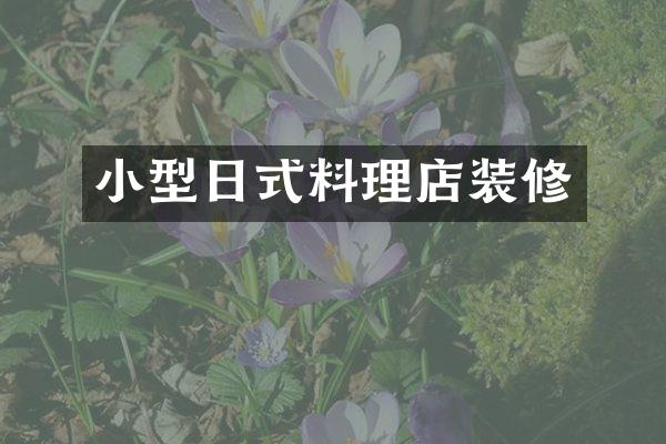 小型日式料理店装修