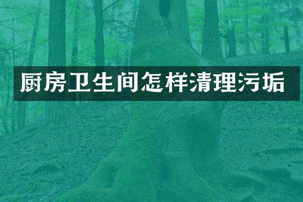 厨房卫生间怎样清理污垢